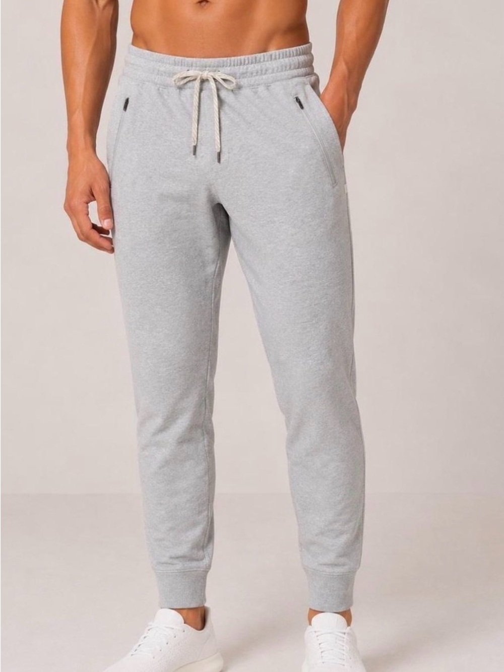 Men's Vuori Ponto Performance Light Gray Joggers